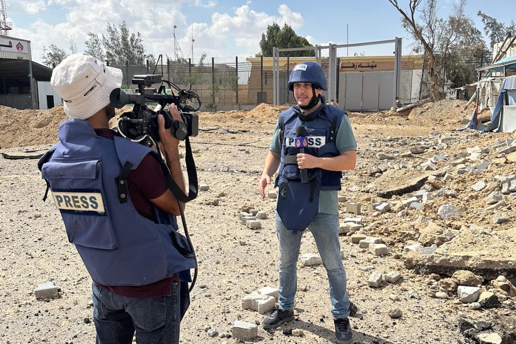 أطلقتها أريج..حملة لدعم استمرار التغطية الصحفية من غزة