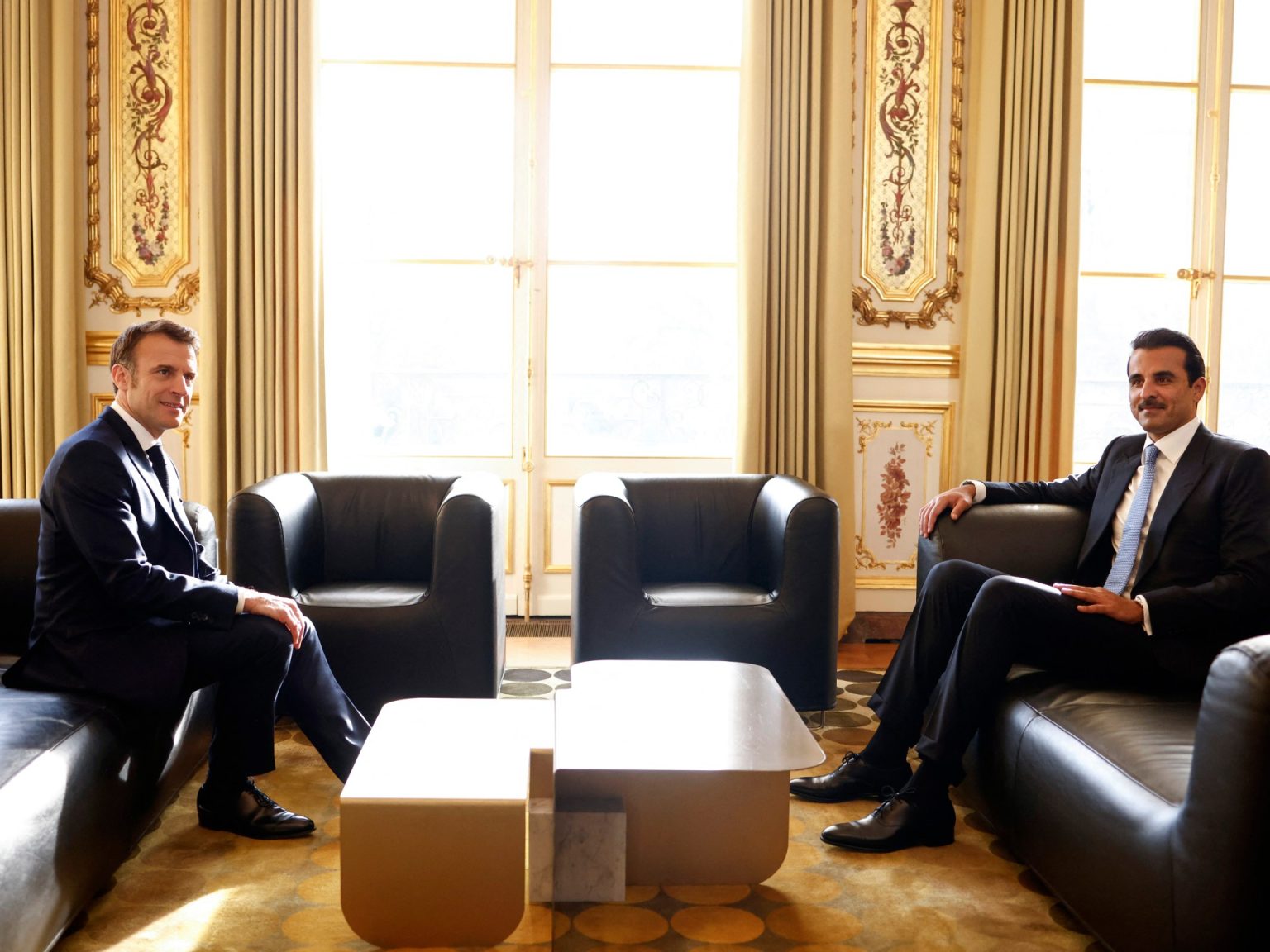 أمير قطر يطالب بوضع حد لمعاناة الشعب الفلسطيني