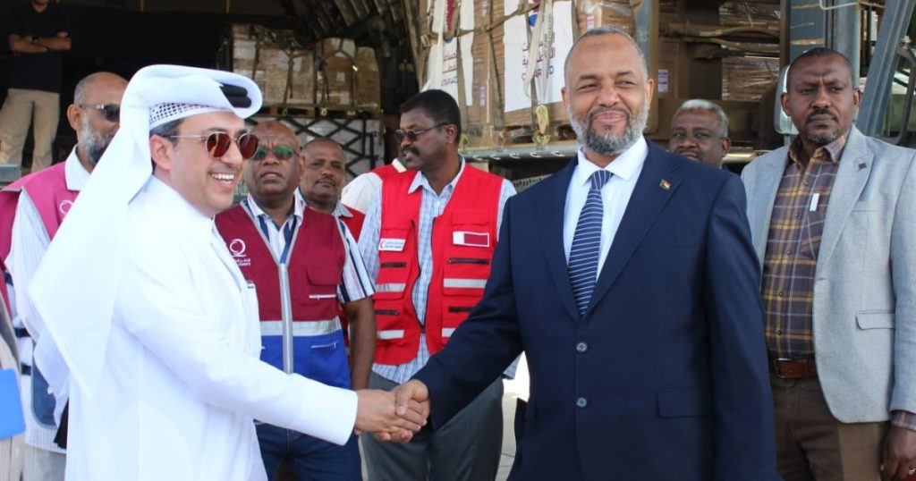 وصول مساعدات قطرية إلى بورتسودان