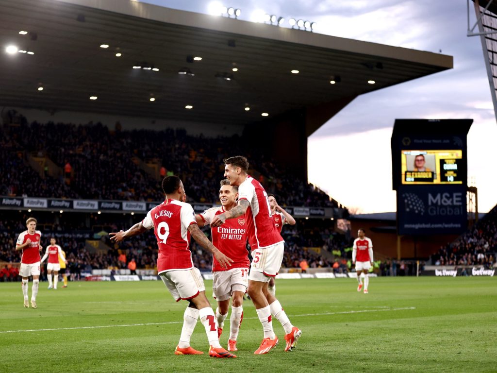 شاهد.. أرسنال يحقق فوزا ثمينا على ولفرهامبتون في الدوري الإنجليزي