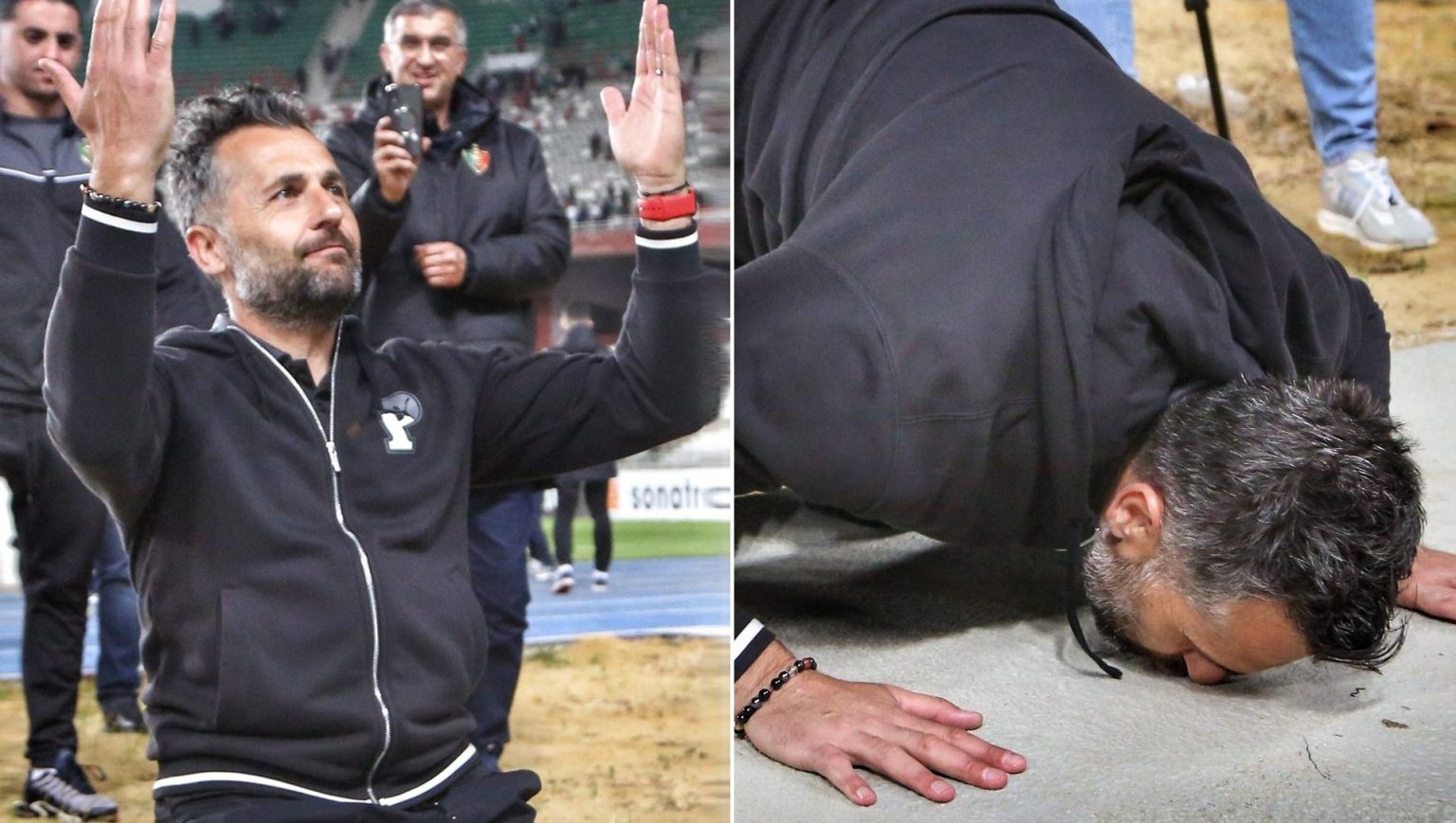 “سجدة شكر”.. مدرب فرنسي يصنع الحدث في الجزائر
