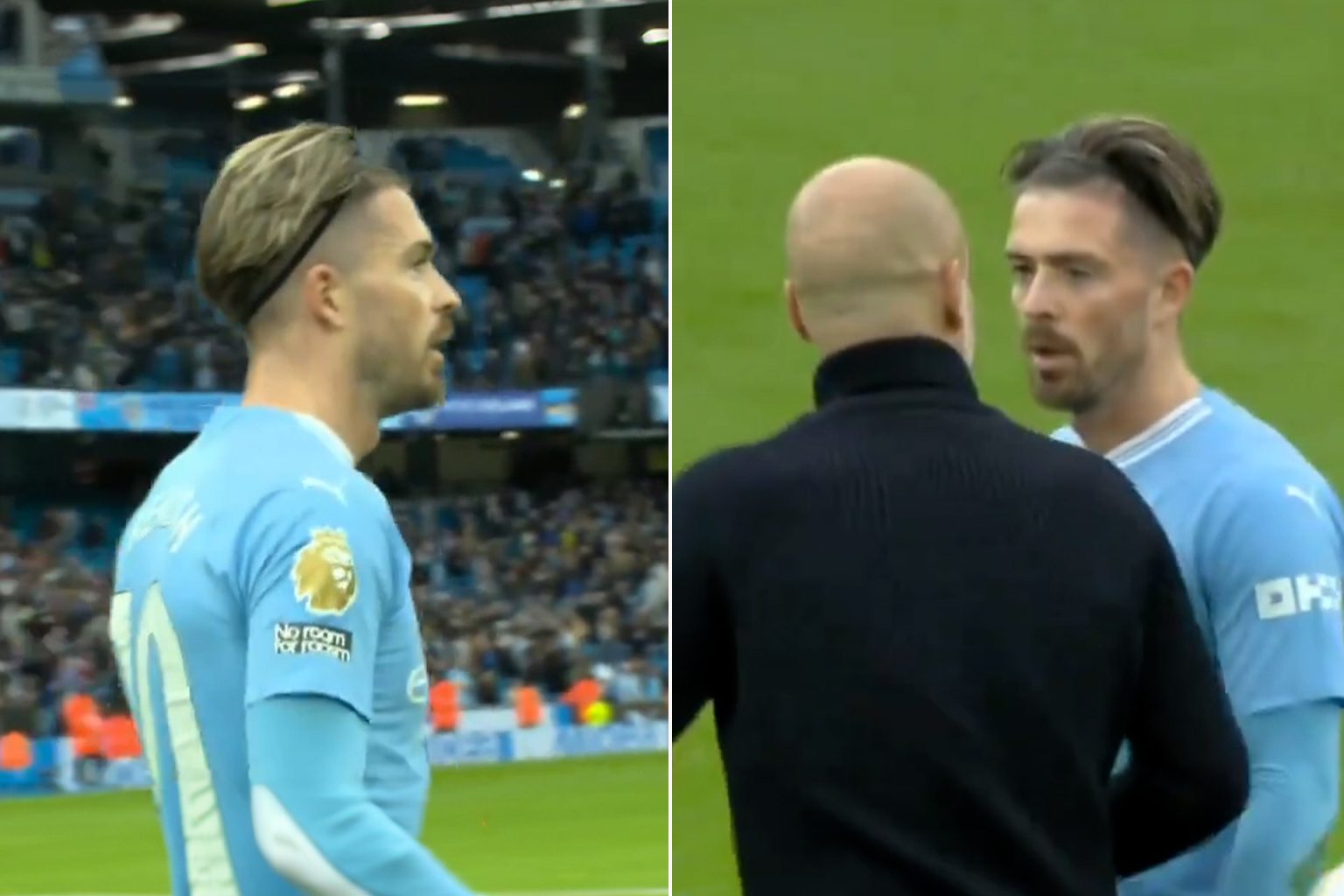 شاهد.. لوم غوارديولا لغريليش يثير استغراب الجماهير واستنكار الإعلام