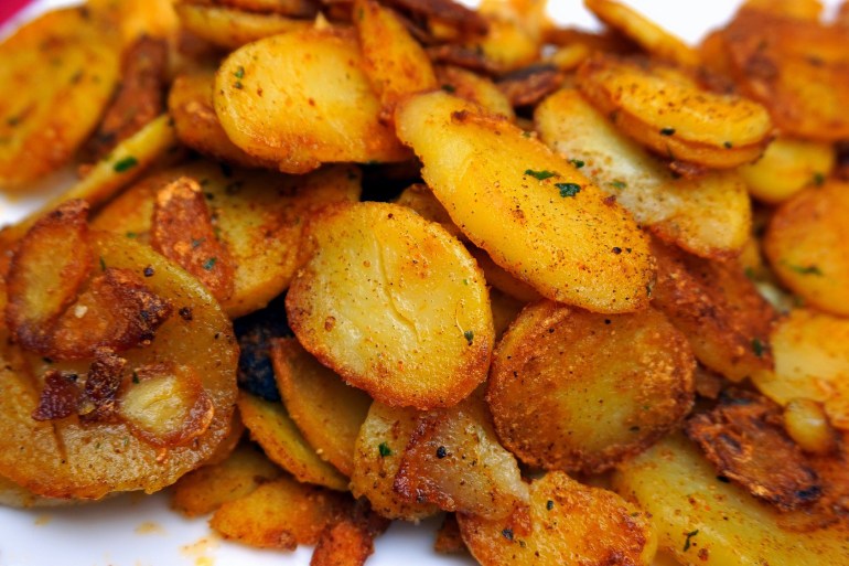 Fried potatoes, Meal, Potatoes image. Free for use.