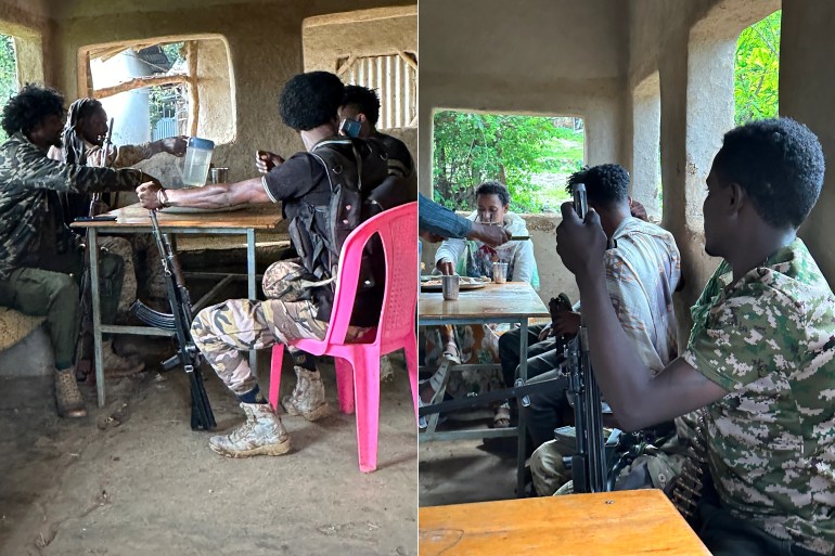 Armed men now regularly occupy Awra Amba, which was once relatively untouched by Ethiopia’s conflicts [Peter Yeung/Al Jazeera]