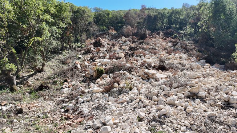 الاعتداءات الإسرائيلية فتكت بالجبال ودمّرت الغطاء الأخضر في وادي الحجير (الجزيرة)