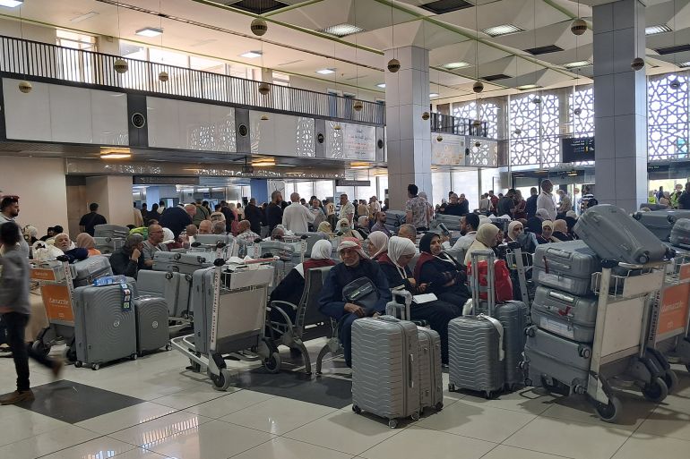 صالة استقبال الحجاج في مطار دمشق الدولي