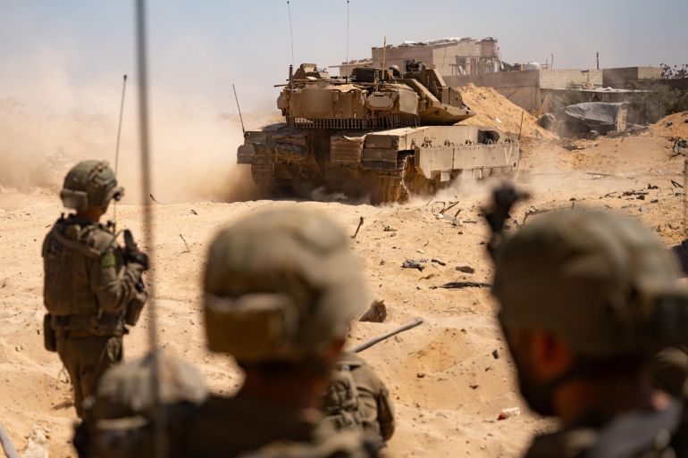 قوات جيش الاحتلال تواصل العمل العسكري في أنحاء قطاع غزة ضمن عملية "عربات جدعون" (جميع الصور من تصوير المتحدث باسم الجيش الإسرائيلي التي عممها للاستعمال الحر لوسائل الإعلام)