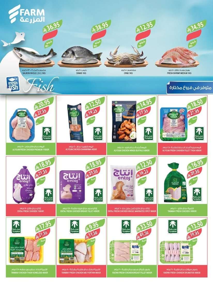 yIOotA - تصفح عروض أسواق المزرعة الرياض الاسبوعية الأربعاء 13 اغسطس 2025 | العودة الي المدارس