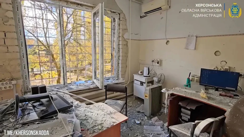 كييف تعلن عن ضربة روسية استهدفت مستشفى للأطفال في خيرسون