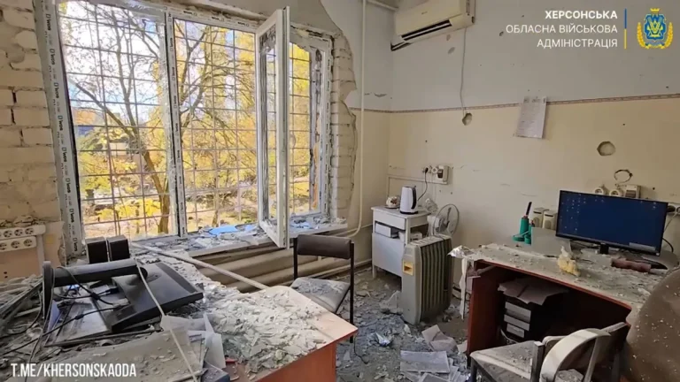 كييف تعلن عن ضربة روسية استهدفت مستشفى للأطفال في خيرسون