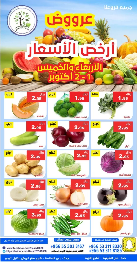 557619133 1131421889096498 6859853211464981773 n - عروض مؤسسة حصاد البساتين في جميع الفروع 2 اكتوبر 2025