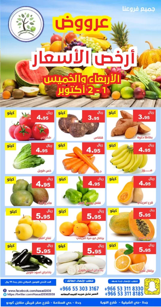 557702238 1131421852429835 1305109046595494528 n - عروض مؤسسة حصاد البساتين في جميع الفروع 2 اكتوبر 2025