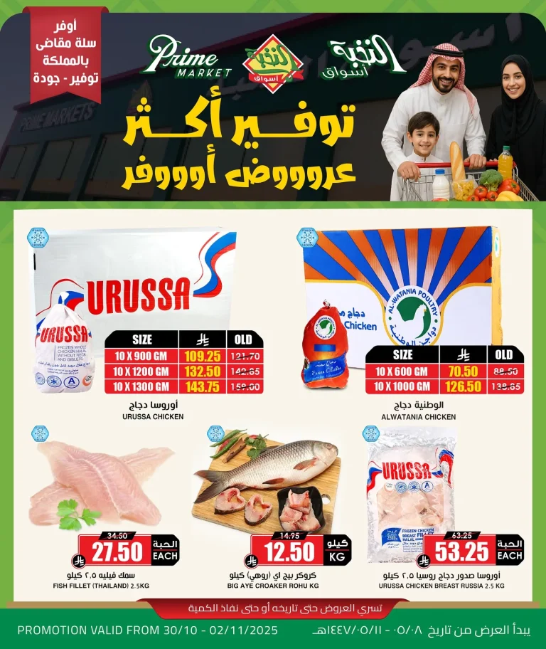 عروض اسواق النخبة علي منتجات متنوعة الخميس 8 جماد الاول 1447هـ | توفير اكثر