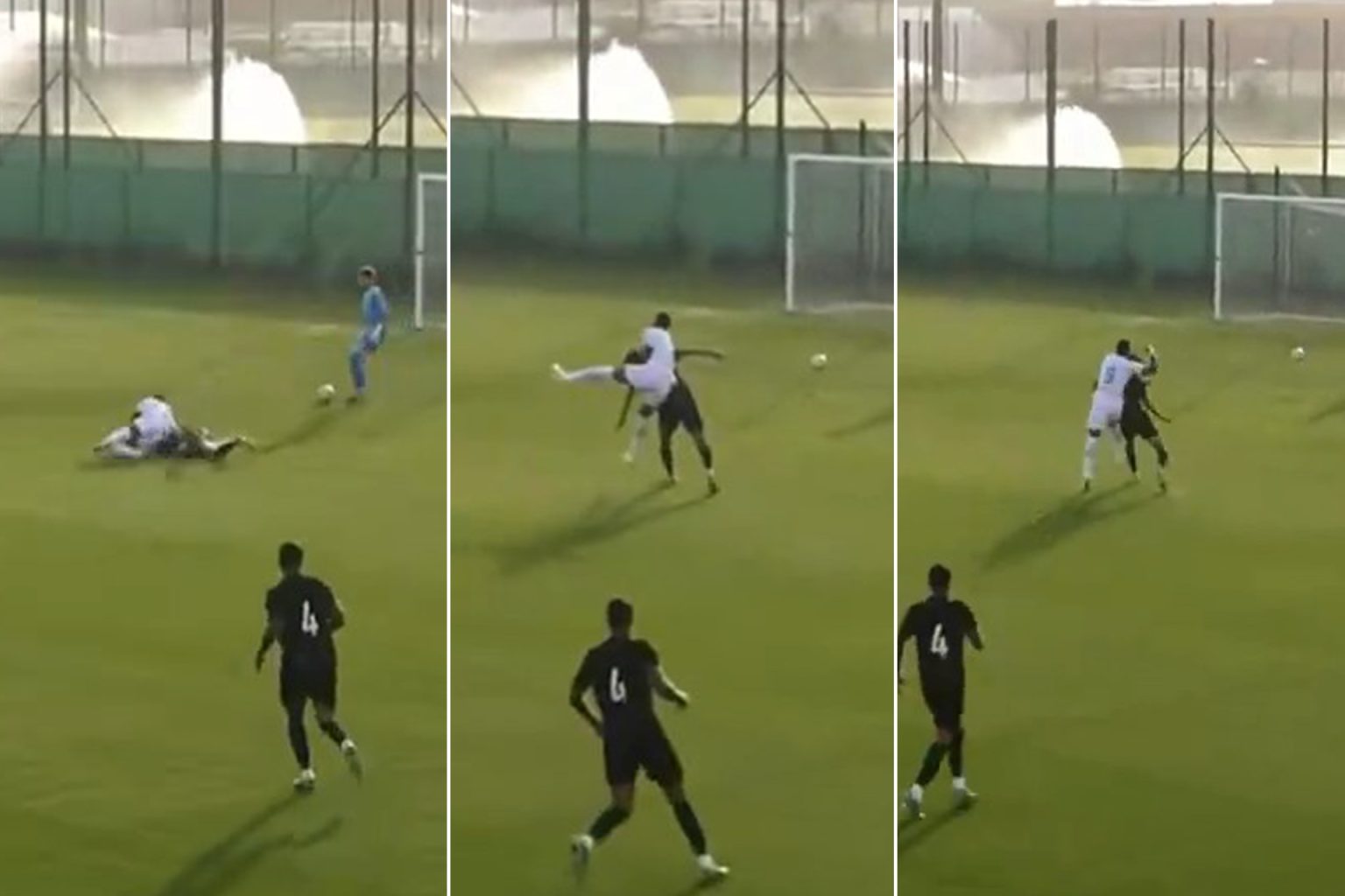 بالفيديو.. لقطة مصارعة لدوران في أول مشاركة مع فريقه الجديد